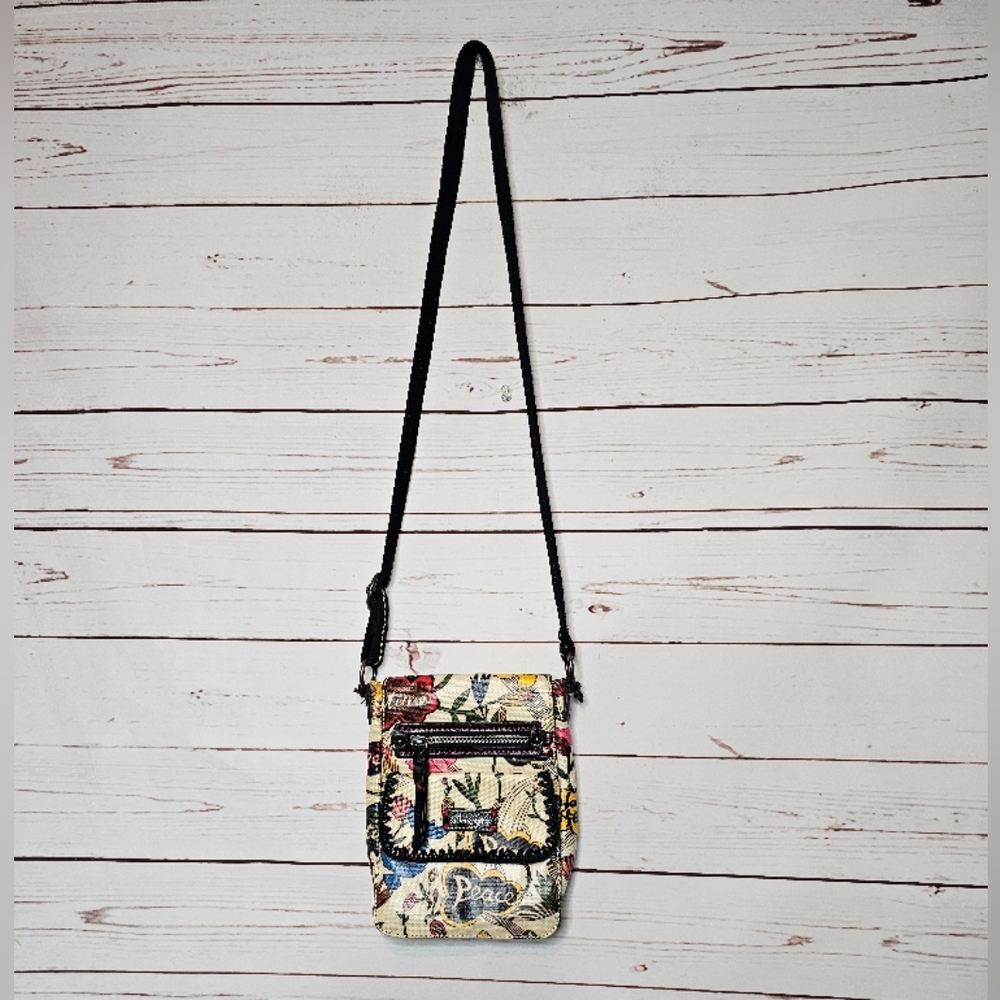 Sakroots Peace Floral Crossbody Bag